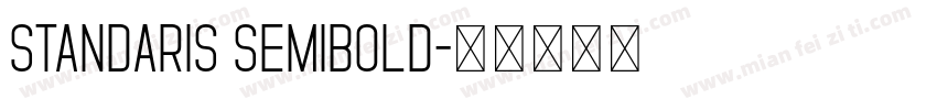 Standaris Semibold字体转换